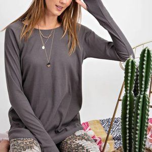 Carefree Rib Knit Tunic